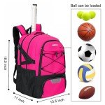 LARIPOP Tennis Backpack for 2 Rackets and Shoes