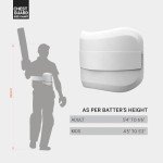 Moonwalkr Lightweight Cricket Chest Guard for Batters