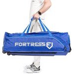 FORTRESS Heavy-Duty Wheelie Cricket Bag - Senior