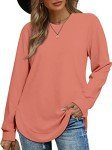 Trendy High Low Long Sleeve Tops for Women