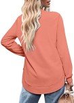 Trendy High Low Long Sleeve Tops for Women