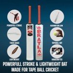 Bratla Lightweight Cricket Bat for Tape Tennis