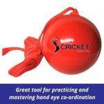 Bratla Cricket Training Ball with Rope for Practice