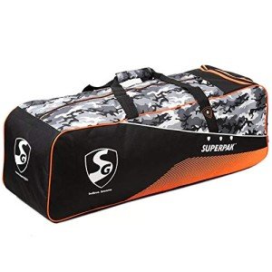 SG Superpak Cricket Kit Bag - Black Camo Orange