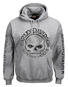 Harley-Davidson Willie G Skull Hoodie - Sport Gray