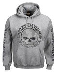 Harley-Davidson Willie G Skull Hoodie - Sport Gray