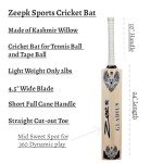 Zeepk Full Size Cricket Bat - Lightweight Kashmir Willow