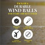 MARIB Wind Cricket Balls - Soft Training Ball (Orange)