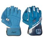 SS Legend Adult Wicket Keeping Gloves in Blue