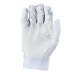 adidas Diamond King 3.0 Leather Batting Glove, White/Royal, 2XL