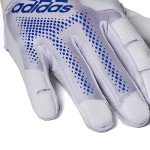 adidas Diamond King 3.0 Leather Batting Glove, White/Royal, 2XL