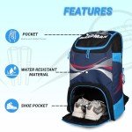 WHACKK Bradman Blue Navy Cricket Kit Bag, Blue, One Size, Bradman