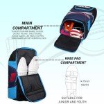 WHACKK Bradman Blue Navy Cricket Kit Bag, Blue, One Size, Bradman