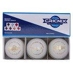 Cricnix Cricket Ball Premier White Leather 5.5oz (1-Pack) for Seniors Match