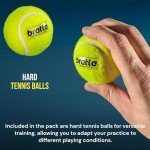 Bratla Heavy Tennis Cricket Ball 120-130g - Pack of 6 | Hard Tennis Balls for Softball Cricket Games