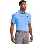 Under Armour Men's Tech Golf Polo, Carolina Blue (475)/Pitch Gray, X-Small