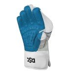 DSC Condor Glider Cricket Wicket Keeping Gloves | Color: White | Size: Mens | for Men & Boys | Material: PVC | Lightweight | Sweat Absorbing Wrist Grip