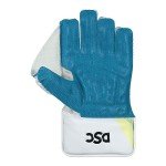 DSC Condor Glider Cricket Wicket Keeping Gloves | Color: White | Size: Mens | for Men & Boys | Material: PVC | Lightweight | Sweat Absorbing Wrist Grip