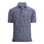 Alex Vando Mens Golf Shirt Moisture Wicking Quick-Dry Short Sleeve Casual Polo Shirts for Men,Navy-2,3XL