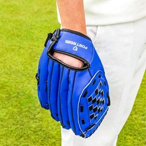 FORTRESS Cricket Catching Mitt [Left/Right Handed] | Baseball Style Glove for Fielding Practice Drills (Right Handed)