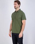 3 Pack: Men's Jersey Cotton Quick Dry Fit Polo Shirt Men Mens Tshirts Button Tee Short Sleeve Golf Tennis Clothing Active Wear Athletic Performance Tech Sports Essentials Casual T Shirts,Set 4-XXL