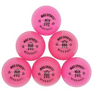 MARIB Wind Cricket Balls - Indoor & Outdoor Soft Training Cricket Ball for Coaching Practice (Pink)