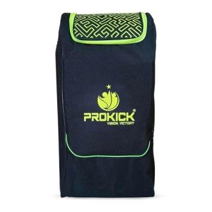 Prokick Impulse Duffle Cricket Kitbag|Cricket Kit Bag Backpack |Duffle Kit Bag, Full Size with Shoulder Straps,Backpack - Black/Lime