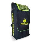 Prokick Impulse Duffle Cricket Kitbag|Cricket Kit Bag Backpack |Duffle Kit Bag, Full Size with Shoulder Straps,Backpack - Black/Lime
