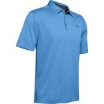 Under Armour Men's Tech Golf Polo , Carolina Blue (475)/Pitch Gray, Large