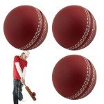 3 Cricket Balls - Training, Coaching, Practice & Excellent Bounce Skills | Hand Stitched Portable Cricket Balls | for Indoor and Outdoor Practice & Training