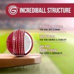 Soft Rubber Cricket Ball for Practice | Outdoor & Indoor Cricket Ball with Soft Core & Stitched Seam | Realistic Feel, True Bounce & Swing for Practice, Coaching, Honing Skills & Family Fun (1-RED)
