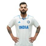 adidas India Cricket Test Jersey Men (US, Alpha, Large, Regular, Regular, White)