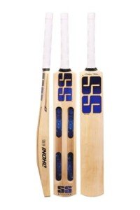 SS Premium Cricket Kashmir Willow Leather Ball Cricket bat ' Adult Size - Short Handle (Bat Cover Included) - Dhoni