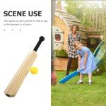 Mipcase Kids Cricket Set Cricket Bat with Ball Eva Cricket Game Training Baseball Cricket Kit for Parent-Child Sports Game