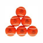 Mozi Sports Cricket Tennis Balls- Heavy Rubber Tennis Balls for Cricket Play Weight 120gm (Orange)