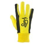 KOOKABURRA Unisex's Padded Cotton Wicket Keeping Inners, Yellow/Black, Over Sized Adult