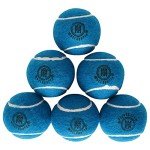 Mozi Sports Cricket Tennis Balls- Heavy Rubber Tennis Balls for Cricket Play Weight 120gm (Blue)