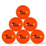 Bratla Wind Cricket Balls - Soft Training Practice Cricket Air Balls for Coaching Indoor & Outdoor - Blue Orange Neon/Yellow Pack of 6 (Blue)