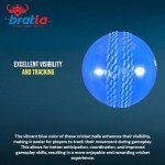Bratla Wind Cricket Balls - Soft Training Practice Cricket Air Balls for Coaching Indoor & Outdoor - Blue Orange Neon/Yellow Pack of 6 (Blue)