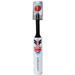 Hammer Plastic Cricket Bat Set (One Soft Bat and Ball) - Durable & Lightweight Cricket Bat Easy to Transport - Ideal Bat and Ball Set for ‎Children/Junior/Boys - Classic White Color