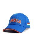 India Cricket Cap - Blue Wave Design