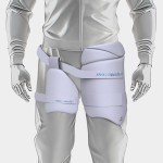 moonwalkr Cricket Thigh Guards 2.0 Lightweight Cricket Guard & Equipment Unisex Thigh Pads for Batter's Height (5'9"-6'2") Safeguarding Both Your Outer and Inner Thighs White (Large, Right Hand).