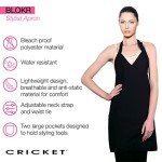Cricket Blokr Hair Stylist Apron - Water-Resistant, Bleach-Proof, Anti-Static with Adjustable Straps & Pockets, Salon Apron, Ideal for Professional Stylists and Barbers, Mother's Day Essential
