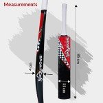 Sportaxis Black Popular Willow Cricket Bat for Beginners, Professional Players- Wooden, Lightweight, Durable- Ideal for Training, Practice