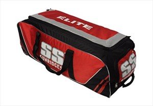 SS Elite Wheel Cricket Kit Bag (Red/Black)