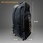 Heega Glory Cricket Kit Bag - Sports Bag-Backpack-Cricket Bag, M, Black