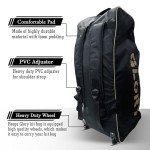 Heega Glory Cricket Kit Bag - Sports Bag-Backpack-Cricket Bag, M, Black
