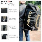 Heega Glory Cricket Kit Bag - Sports Bag-Backpack-Cricket Bag, M, Black
