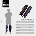 Moonwalkr 2.0 Unisex Cricket Leg Guards - Large Blue
