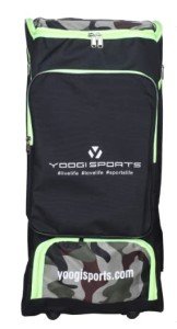 SPORTSYUVA Yoogi Sports Duffle Cricket Kitbag for Men with 2 Bat Caves Shoulder Straps Extra Compartment for Accessories (Green)